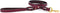 Braided Latigo Leather Leash, Burgundy, 3/4" x 48"