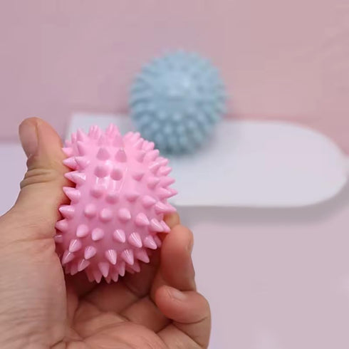 2 Pcs Spiky Dog Ball | Indestructible Fetch Toy for Aggressive Chewers, No Squeak Rubber Balls