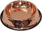 Petsentials Non-Skid Stylish Food Bowl for Pets, Premium Grade Stainless Steel in Elegant Bronze