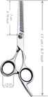 Chibuy Dog Grooming Scissors - 4CR Stainless Steel Thinning Shears for Dogs and Cats, 6.7" Heavy-duty