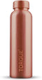 Torque Pure Copper Water Bottle (32 OZ/1 Liter), Heavy Duty Leak-Proof Authentic Ayurvedic Copper Bottle