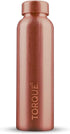Torque Pure Copper Water Bottle (32 OZ/1 Liter), Heavy Duty Leak-Proof Authentic Ayurvedic Copper Bottle