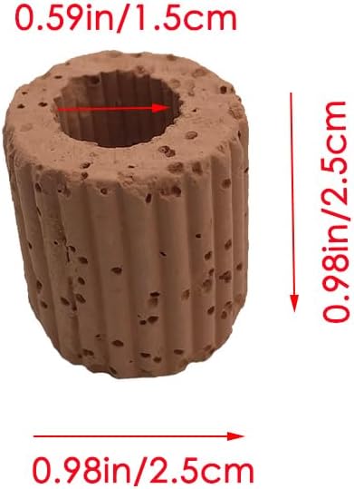 20 Pcs Aquatic Water Plant Fixed Rings, Aquarium Landscape Ceramic Pottery Plant Pot Gravity Ring for Fish Tank Accessories by Wzttdm