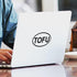 Humorous TOFU Oval Bumper Sticker for Cars