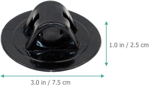 Veemoon 12pcs Motor Fixing Bracket, Plastic Motor Mount Clip for Outboard Motor Holder Kayak Supplies