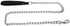 Metal Chain Heavy Duty Dog Leash, Chew Proof with Soft Handle for Over 50 lbs Large Pets - 4 ft. x 4.0 mm Black