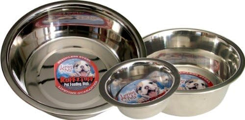Loving Pets Standard Stainless Dish Dog Bowl, 5-Quart