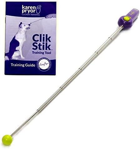 Terry Ryan Click Stick by Karen Pryor – Retractable Target Stick & Dog Clicker for Pet Training
