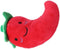 ZGLUZP 1 Pc Funny Red Fruit Dog Toys, Vegetable Dog Toys Squeaky Plush