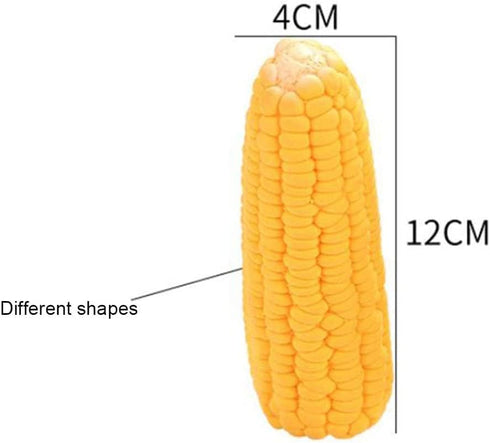 Pet Dog Puppy Latex Corn Shape Squeaky Toy, Bite-Resistant Interactive Chew Toy for Small/Medium/Large Dogs