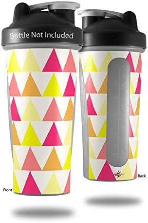 Decal Style Skin Wrap works with Blender Bottle 28oz Triangles Warm (BOTTLE