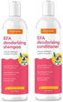 Essential Fatty Acid (EFA) Shampoo and Conditioner for Pets - 12oz Deodorizing Cherry Blossom Scent, Tearless, Soapless