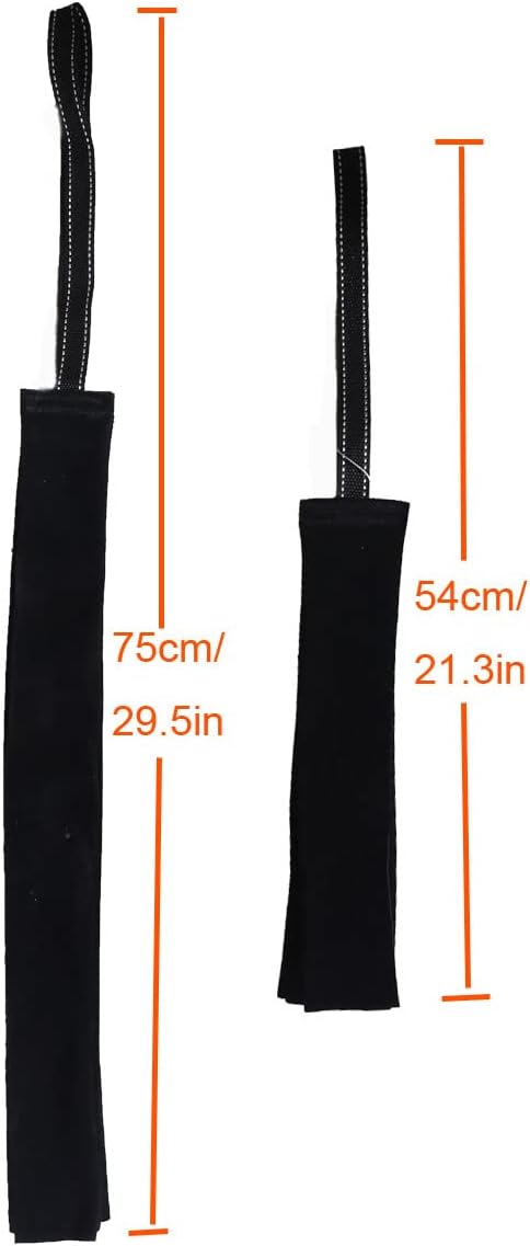Dog Leather Bite Rag, Durable Ropes Toys for Training Tug of War, Medium