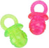 HEEPDD 2Pcs Dog Pacifier Chew Toys, Pet Puppy Molar Chewing Training Toys for Dogs and Cats (Red Green)