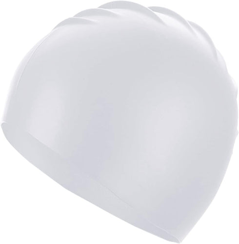 Uttpll Waterproof Silicone Swim Cap, Comfortable Bathing Cap for Women and Men