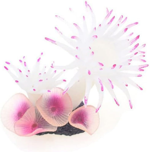 1PCS Artificial Aquarium Plants, Simulation Silicone Ornament, Artificial Coral Sea Tree for Fish Tank Decoration.