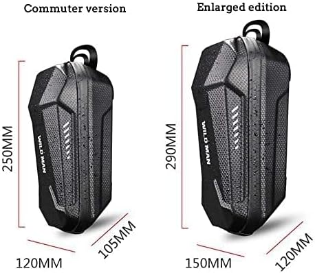 WILD MAN Hard Shell Waterproof Storage Bag for Scooters, Folding Bike (2L)