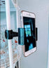 Golf Phone Holder - Swing Recording Clip, Black, Compatible with Smart Phones & Golf Alignment Sticks