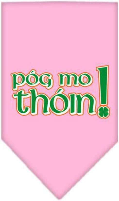 Pog Mo Thoin Yellow Large Pet and Dog Bandana Screen Printed