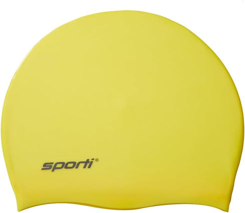 Sporti Silicone Swim Cap for Women and Men, Adult, Lightweight Non-Slip Swimming Cap