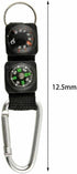 Tnyvm Black Carabiner Key Chain Compass Thermometer Metal Camping Outdoor Gadgets Hiking Survival to Multifunctional