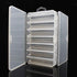 OriGlam Fishing Lure Box Tackle Storage Trays, Double Side 14 Compartments, Waterproof Accessory Box