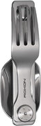 Roxon C2 Camping Utensil, 2 in 1 Detachable Folding Cutlery with Fork & Spoon for Outdoor, Hiking, Easy Carry