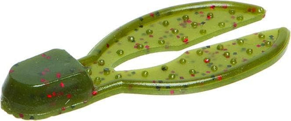 Zoom Bait Zoom 041147 SP Super Chunk Jr. JigTrailer, 2-Inch, Avocado, 6-Pack