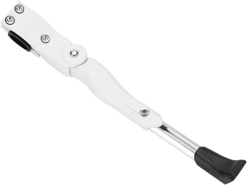Qiilu White Aluminum Alloy Bike Kick Stand Fits for 16" 20" 24" 26"