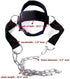 Fitness Neck Head Harness Neck Training Weight Lifting Strength Trainer With Adjustable Long Steel Chain and Strap Improve Muscle Strength Neck Exerciser