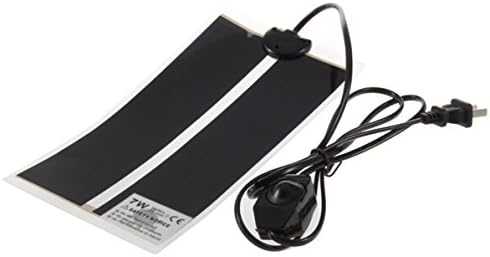 Giveme5 Upgrade US Plug 110V Reptile Heating Pad with Temperature Controller, 7W 5.9x11 Heat Mat