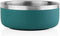 Camping Double Wall Stainless Steel Anti-Skid Water and Food Feeding Bowl for Dogs, Cats (Dark Green, 40 Oz)