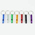Set of 12 Extra Loud Whistles - Camping, Hiking, Hunting, Sports, Emergency Situations, Sturdy Aluminium Key Chain