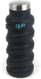 que Bottle - Fashionable & Collapsible 12oz Water Bottle, Metallic Charcoal