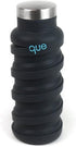 que Bottle - Fashionable & Collapsible 12oz Water Bottle, Metallic Charcoal