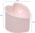 Heart Shaper Ceramic Elevated Cat Bowls, Anti Vomit Raised Cat Bowls, Microwave Safe Pet Accessories for Small Cats