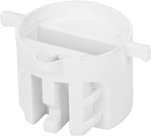 Surf Fin Plug, 6pcs Black/White Plastic Cup Plug for Surfboard Round Surf Fin Plug & Screw Key (White)