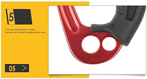 SRT Climbing Hand Ascender - Left Handed Ergonomic Aviation Light Alloy Rappelling Gear for Arborist