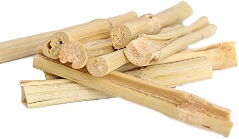 emours Natural Bamboo Stick Teeth Chewing Toy for Rabbits, Bunny, Chinchilla, Guinea Pigs, Sugar, Gerbils (200g)
