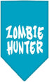 Mirage Pet Products Zombie Hunter Screen Print Bandana, Large, Turquoise