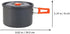 Set 1-2 Set Backpacking Cabilock Portable Picnic Cookware for People Hiking Cooking Tool with Camping Pot and Pans