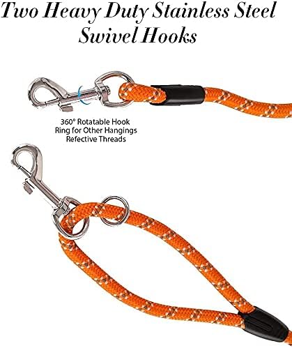 Long Rope Leash for Dog Training, 10FT 16FT 30FT 50FT 100FT, Reflective Check Cord for Large Medium Small Dogs