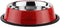 Printed Anti-Skid Water and Food Feeding for Dogs and Cats, Stainless Steel Pet Bowl (23.6 fl oz, Red)