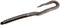 Zoom Bait Zoom U Tail Worm-Pack of 20 (Black Red Glitter, 6-Inch)