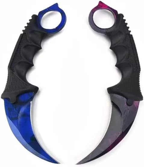 Fixed Blade Camping Knife, Stainless Steel Outdoor Multi Tool, Practice Survival Pocket Knife, Random Color