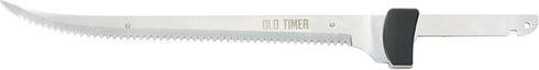 Old Timer Li-Ion Cordless Electric Fillet Knives, 8in Fully Serrated S.S. Blades, Trigger Lock, Carry Case