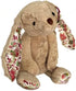 Plush Multi-Squeaks and Crinkle Dog and Cat Toys by Pet Lou, 15-Inch Rabbit in Brown