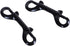 4 Pcs Double Ended Bolt Snap Hooks, Heavy Duty Zinc Alloy Trigger Chain Clips for Pet Dog Leash and Collar - Black
