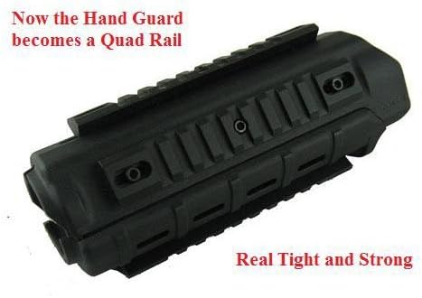 Ultimate Arms Gear 5" Picatinny Rail - Bolt on for Hand Guard & Magpul MOE