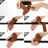 Leather Weightlifting Straps with Thick Soft Sponge Lining, Pair for Gym Workout